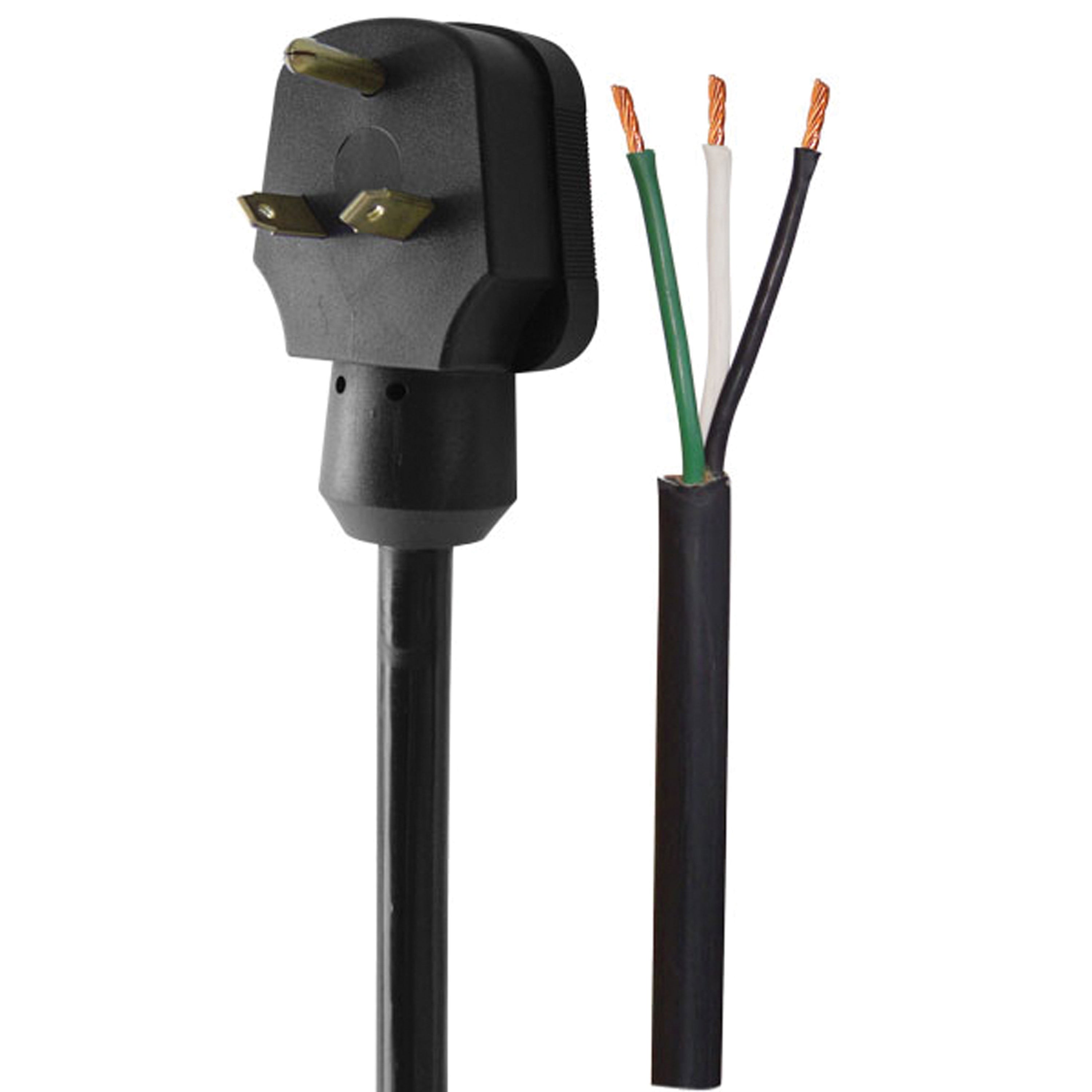 Voltec 16-00564 Right Angle Pigtail Power Supply - 30A Male, 18"