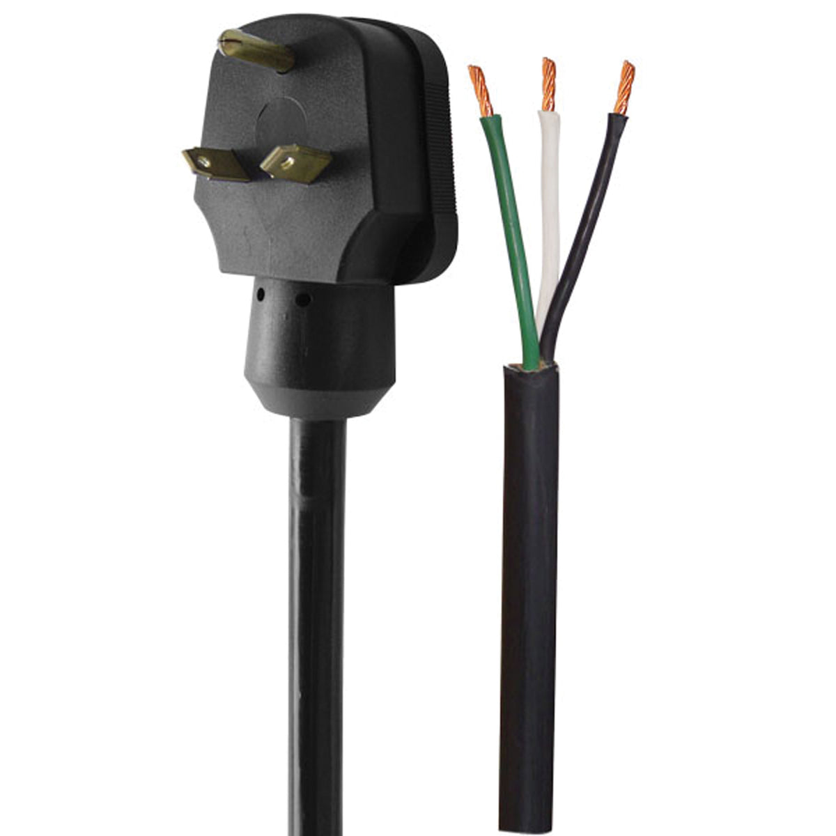 Voltec 16-00564 Right Angle Pigtail Power Supply - 30A Male, 18"