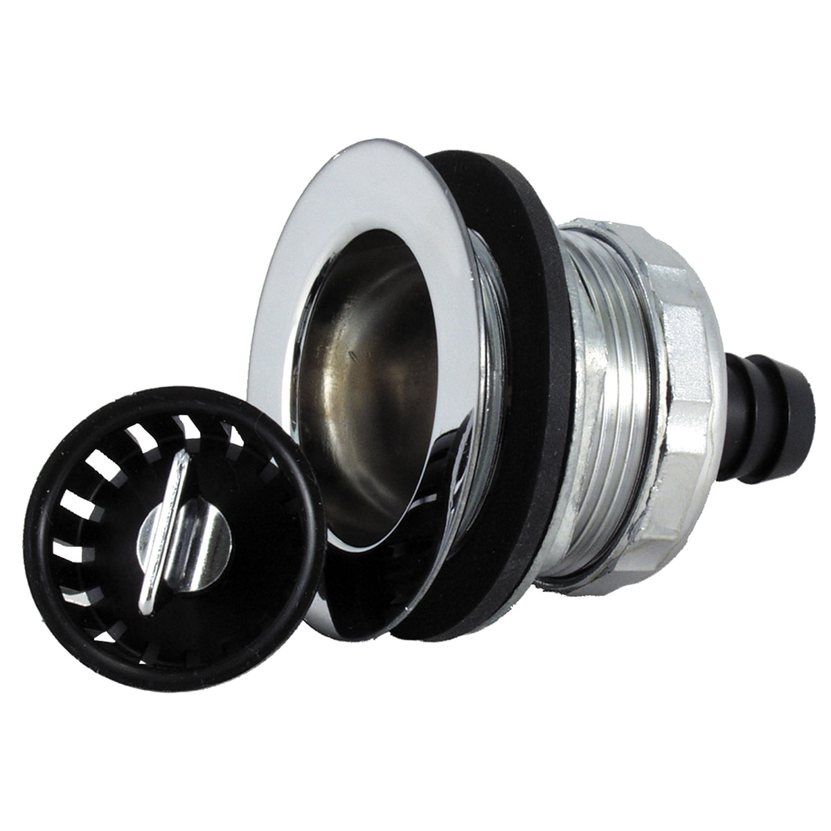 JR Products 9490-217-022 Strainer with Threaded Basket, Washer and Flange