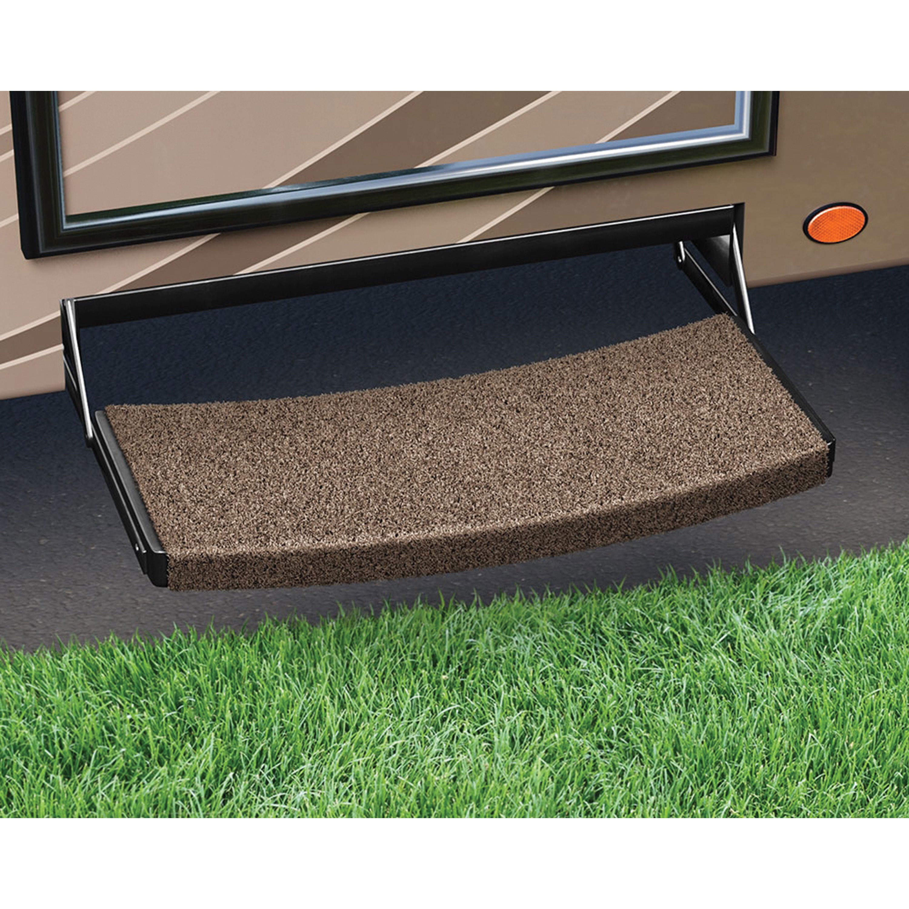 PREST-O-FIT 2-0220 Trailhead Universal RV Step Rug - 22", Buckskin Brown