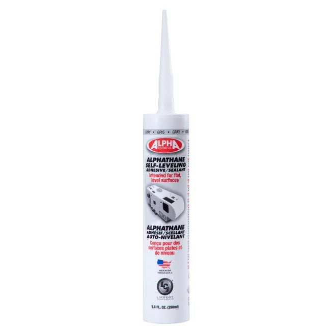 Alpha Systems 862220 ALPHATHANE 5121 100% Solids Self-Leveling Sealant - 9.8 oz. Tube, Gray
