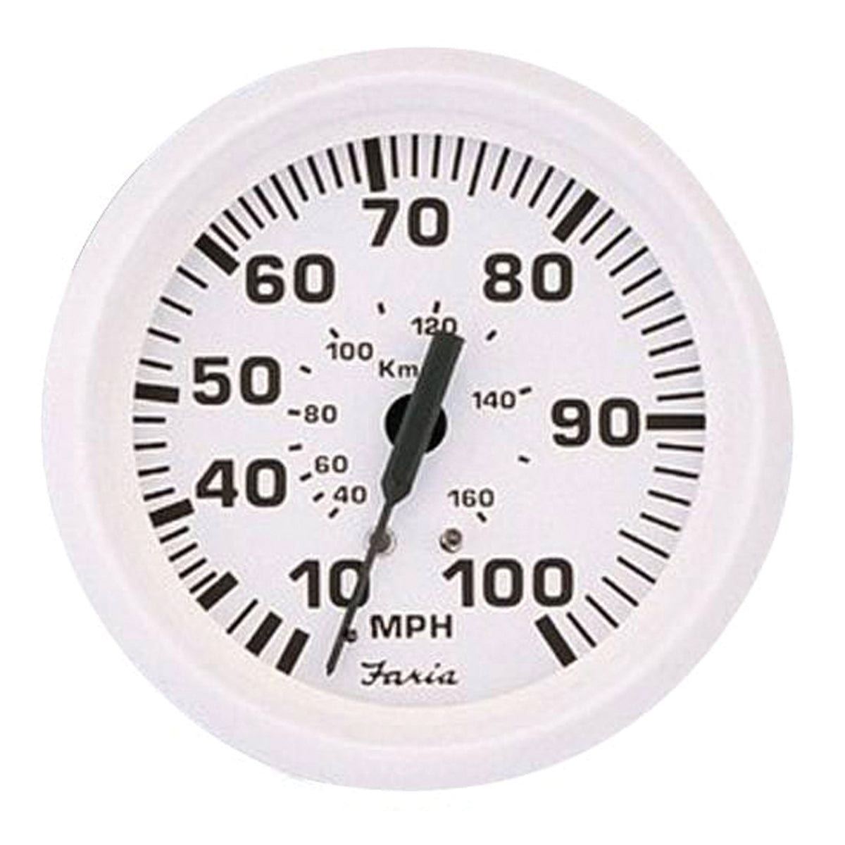 Faria 33113 Dress Speedometer (80 MPH) Pitot - 4", White