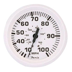 Faria 33113 Dress Speedometer (80 MPH) Pitot - 4", White