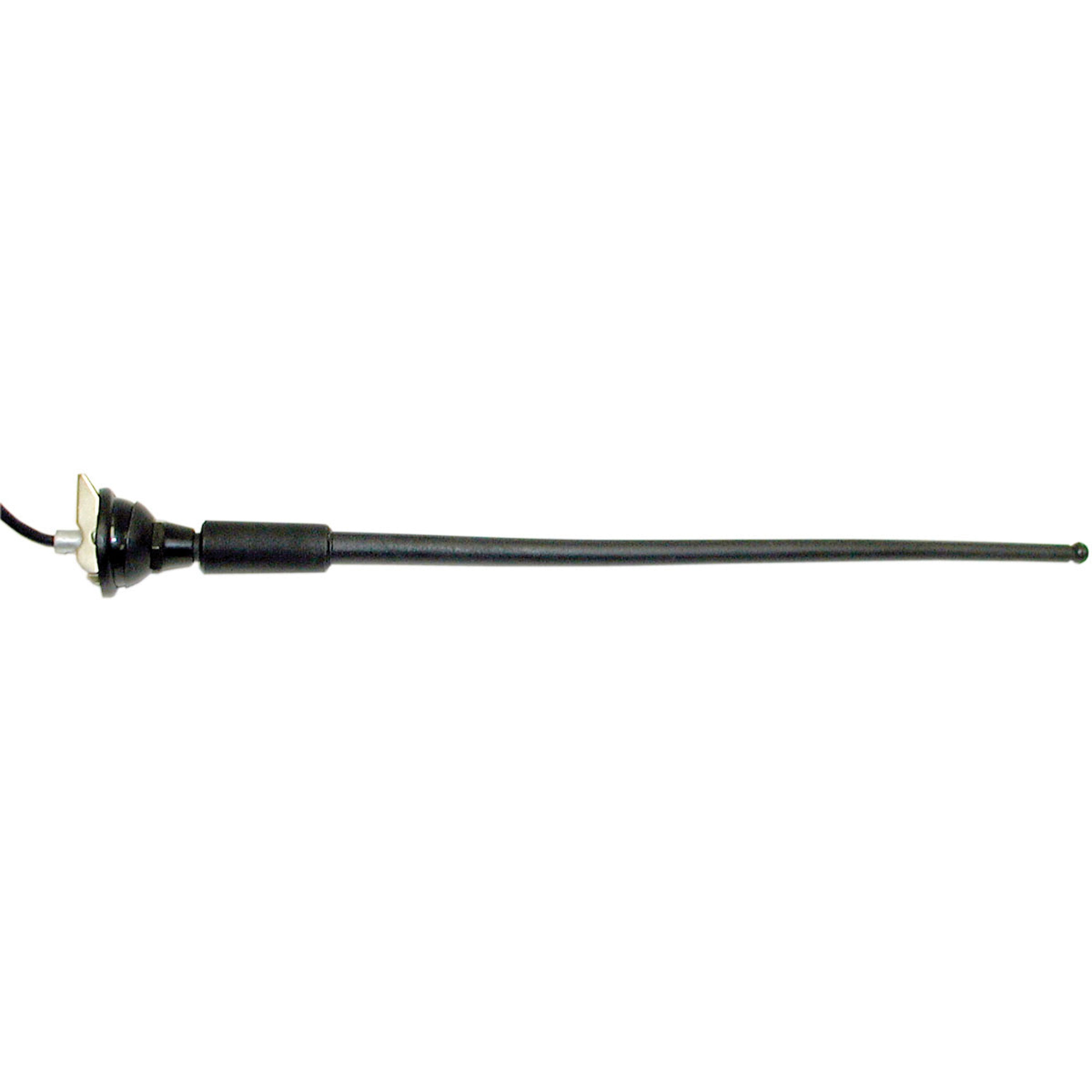 Peterson 95010-1 Universal Rubber-Mast Antenna - Top Mount, Black