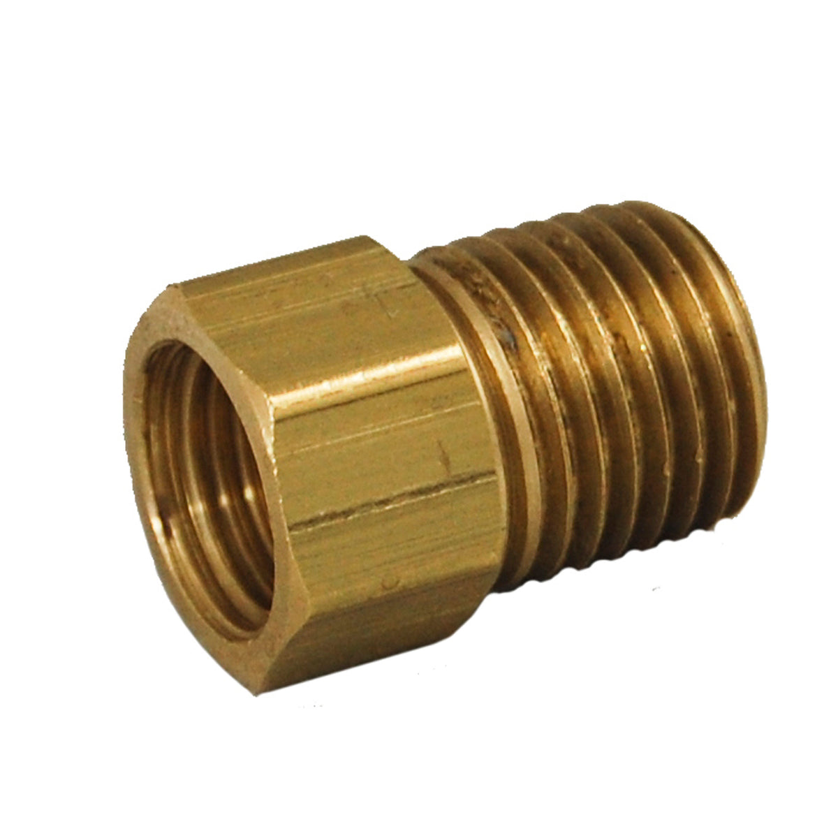 Marshall Excelsior ME2132P Inverted Flare Adapter - 1/4" MNPT x 1/4" Female Flare Plug