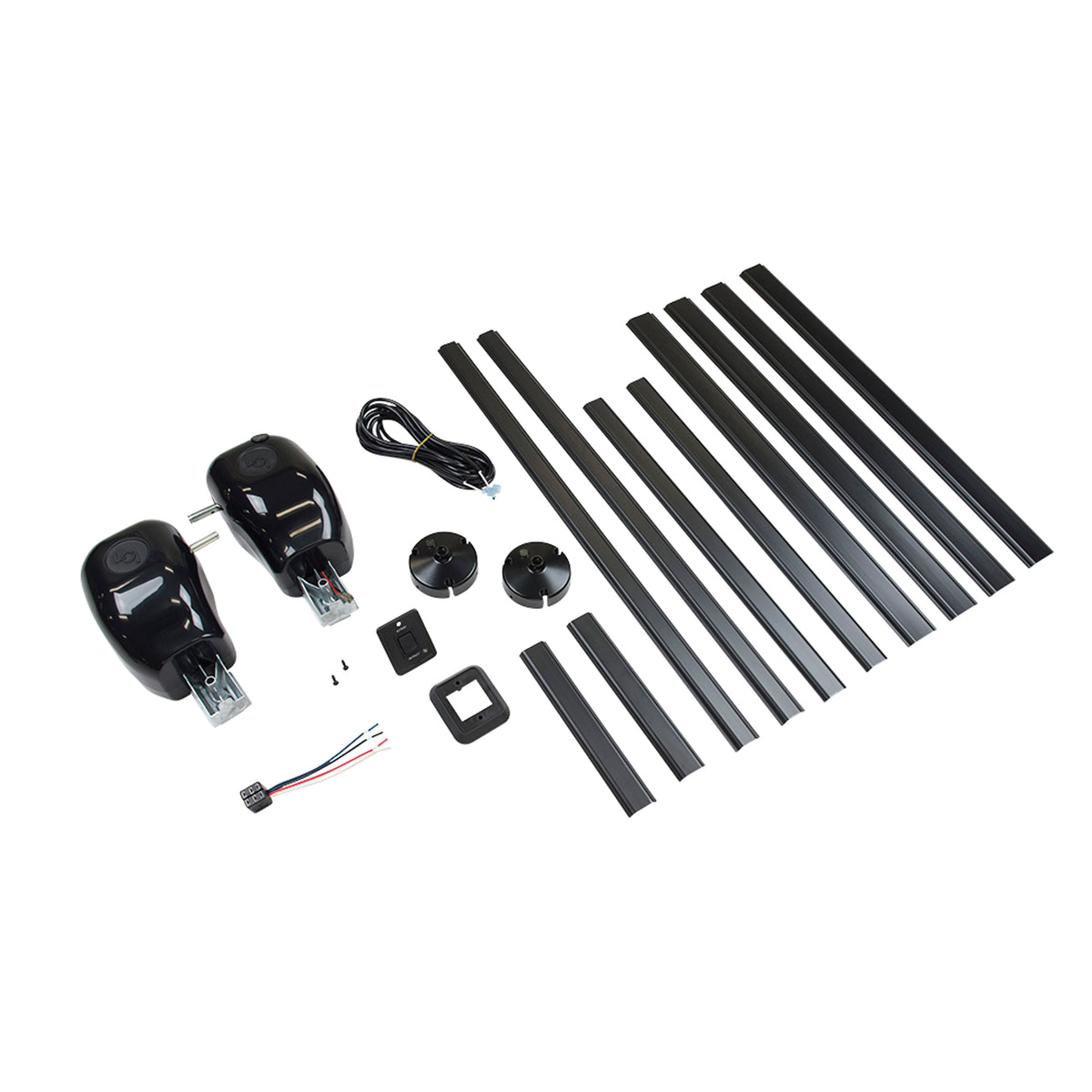 Lippert 329251 Manual to Power Conversion Kit for Solera Awnings - Black
