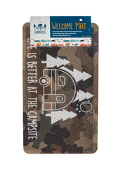 Camco 53449 "Life is Better at the Campsite" Campsite Scrub Rug - 26.5" x 15", RV Camo