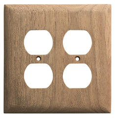 Whitecap 60177 Teak Double Duplex Receptacle Cover