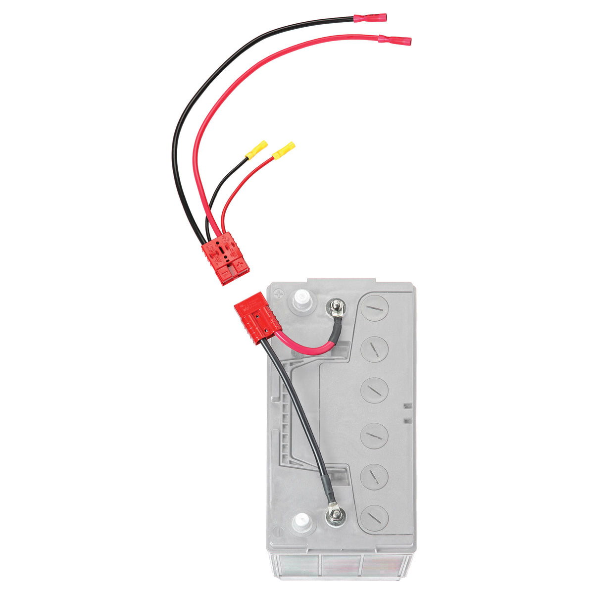 Connect-Ease RCE12VBCHK Easy 12-Volt Trolling Motor Connection Kit w/Onboard Charging - Clam Pack