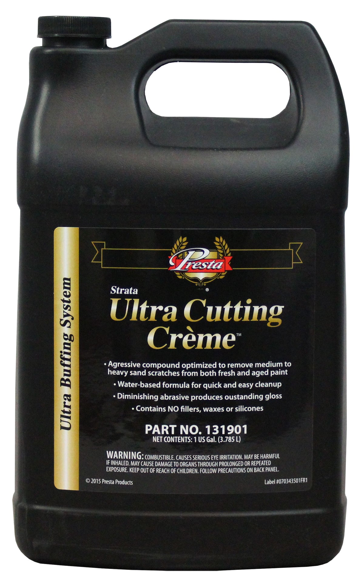 Presta 131901 Ultra Cutting CrÃ¨me for Removing P1500 Grit, Finer Sand Scratches and Swirls - 1 Gallon