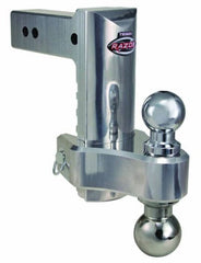 TRIMAX TRZ8AL-HD Razor 8" Heavy-Duty Aluminum Adjsutable Drop Hitch, Pin and Clip