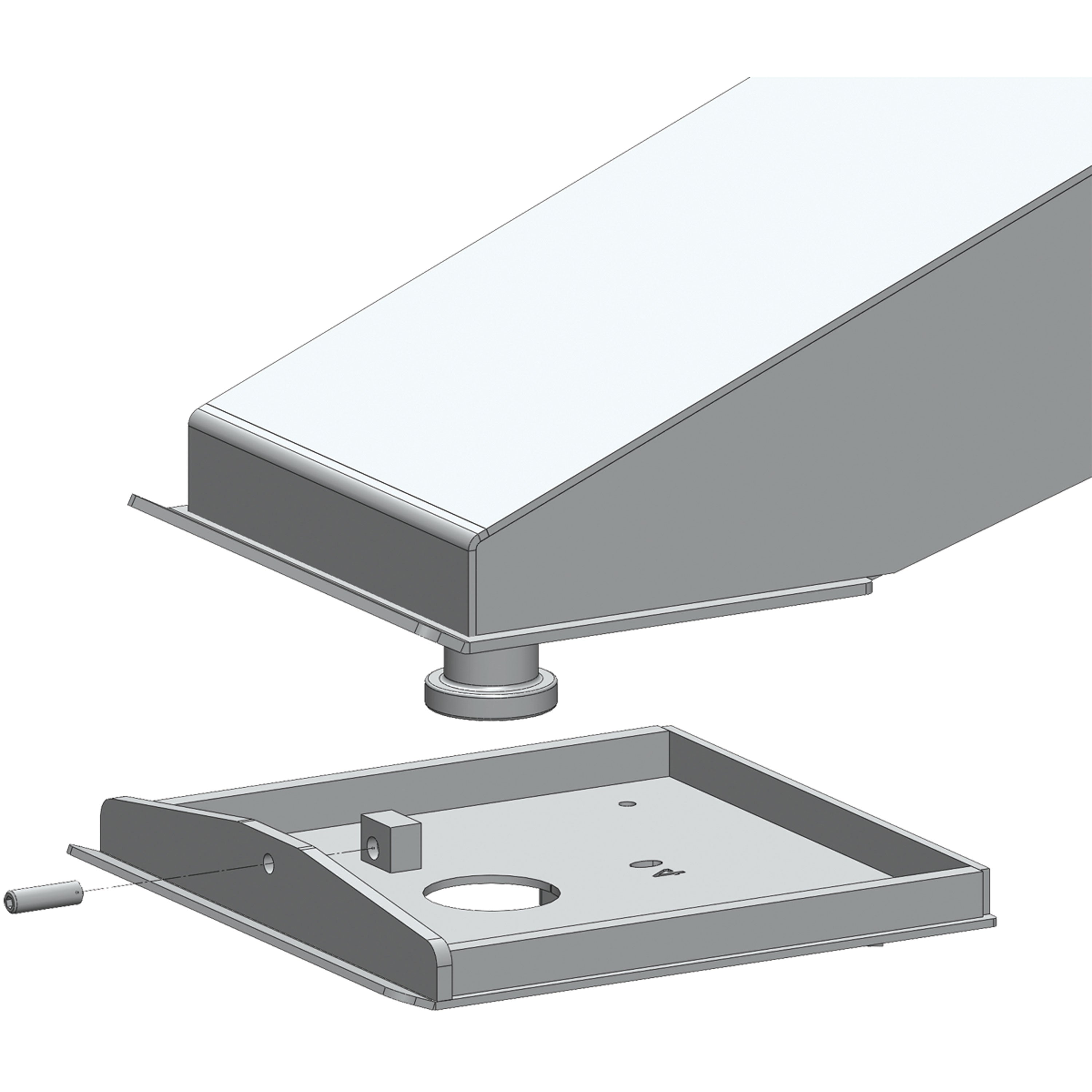 PullRite 331759 Quick Connect Capture Plate for 12" Wide 5th Airborne/Rota-Flex/Road Armor Pin Boxes