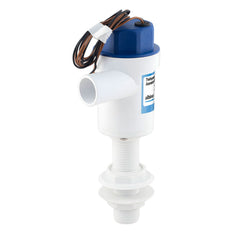 Albin 01-05-081 Twinport Aerator Pump - 12V, 1100 GPH with Straight Tube