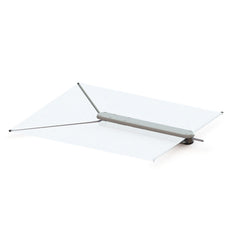 TACO Marine T10-3000-3 ShadeFin with White Fabric, Bag and Fixed Rod Holder Mount Kit - White