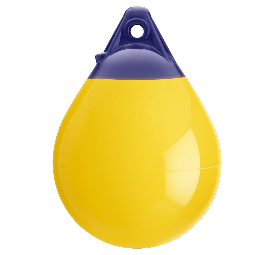 Polyform A-0 YELLOW A Series Buoy - 8" x 11.5", Yellow