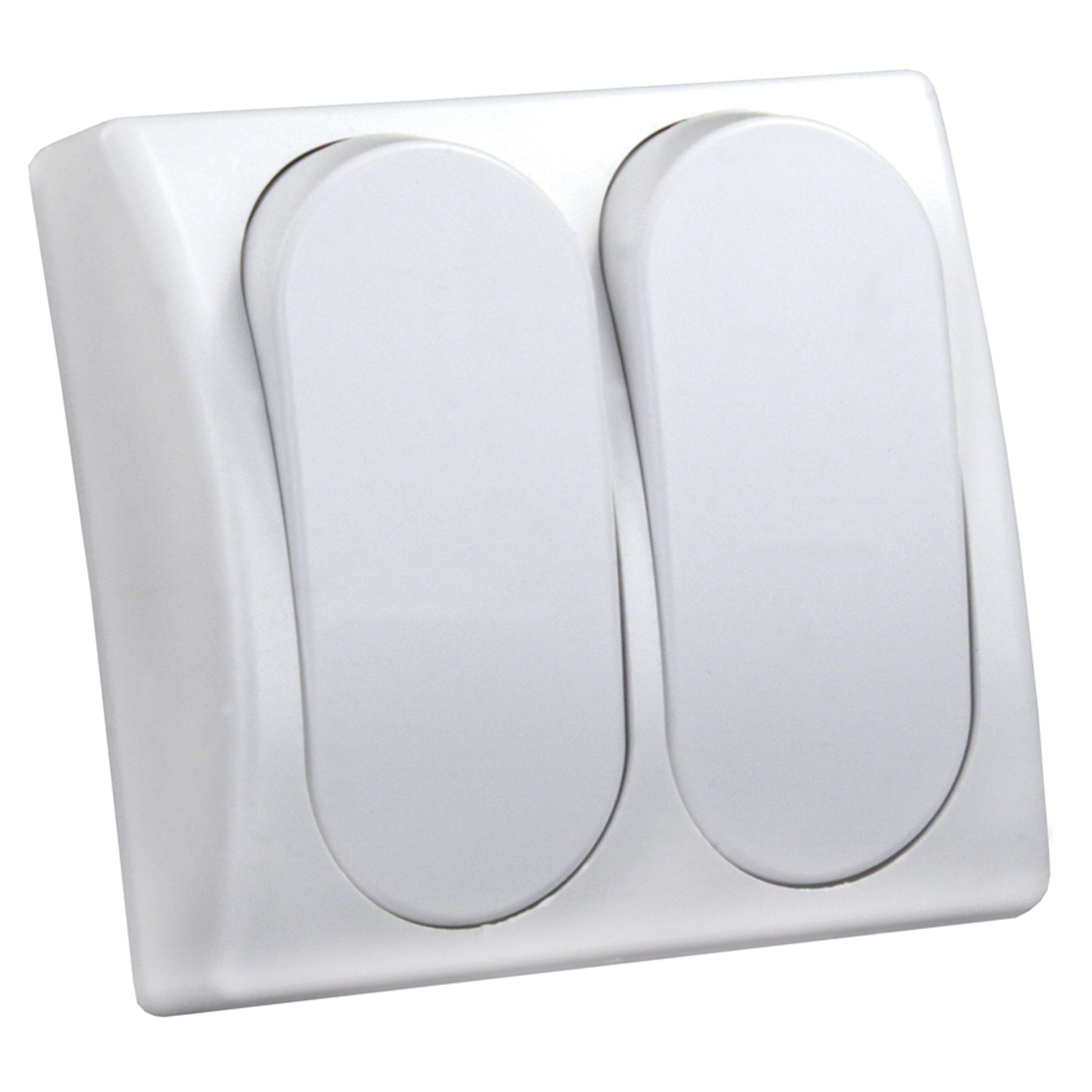 JR Products 13585 Modular On/Off Switch - Double
