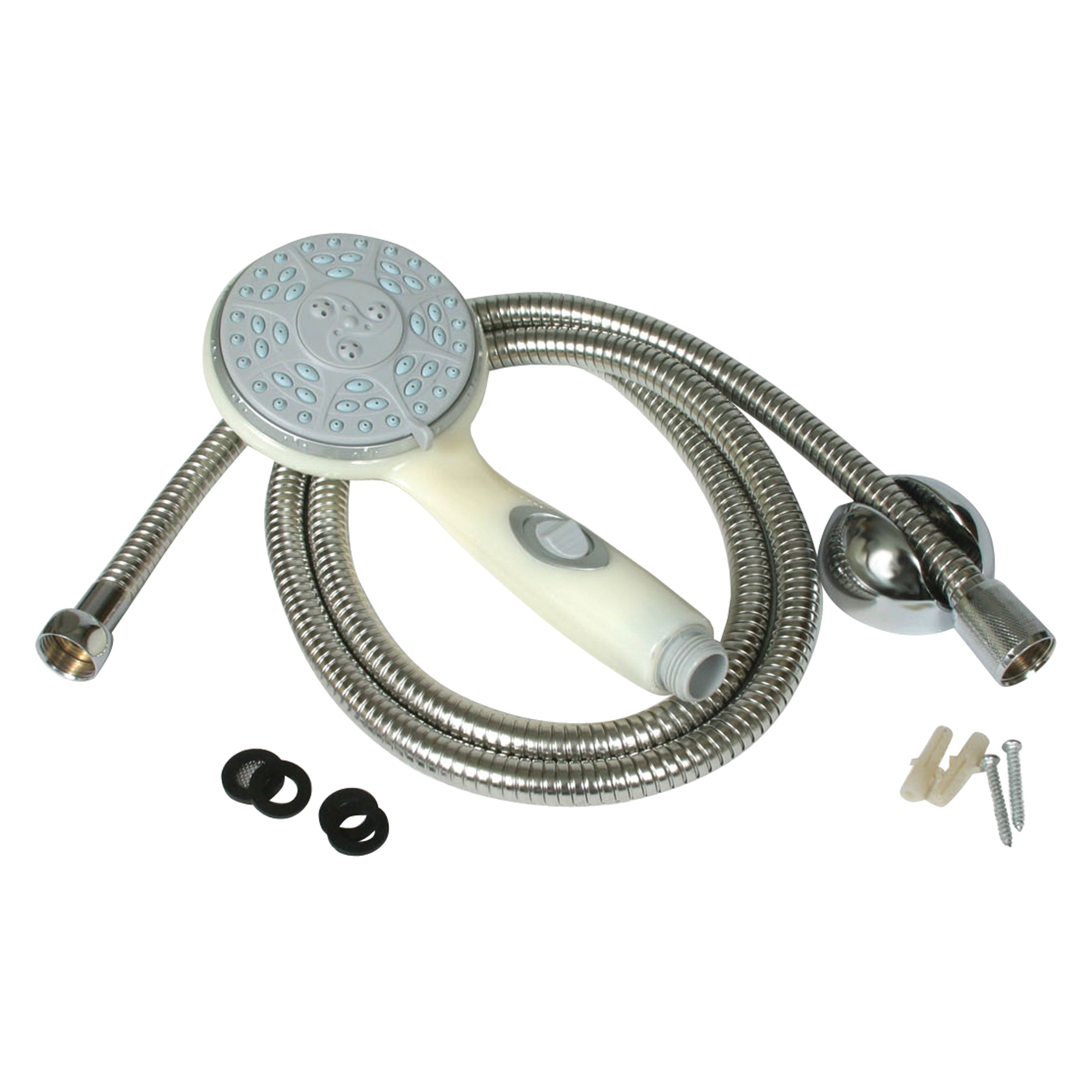 Camco 43715 RV/Marine Shower Head and 60" Shower Hose - Off White