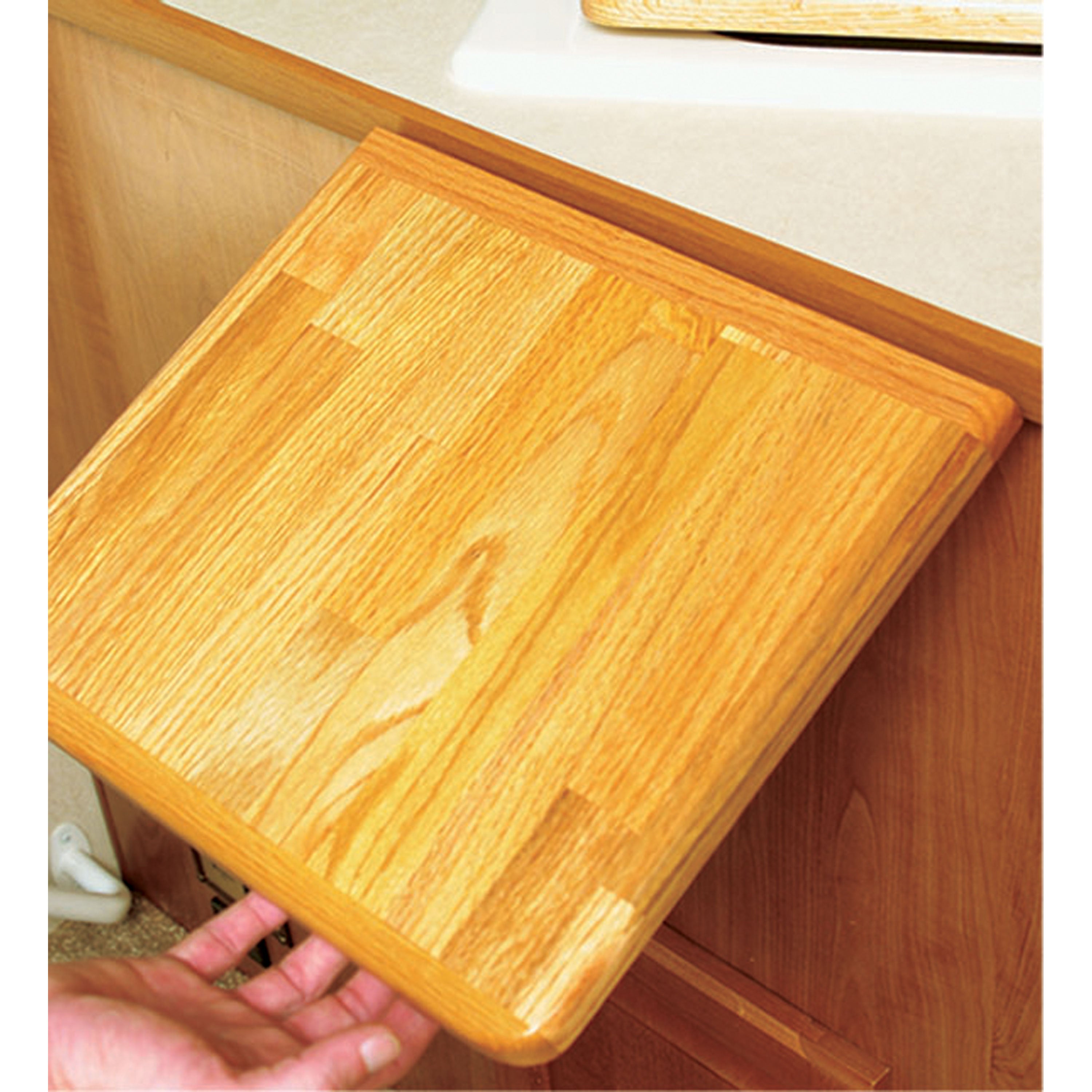 Camco 43421 Oak Accents Counter Top Extension - 12" x 13.5" x 0.75"