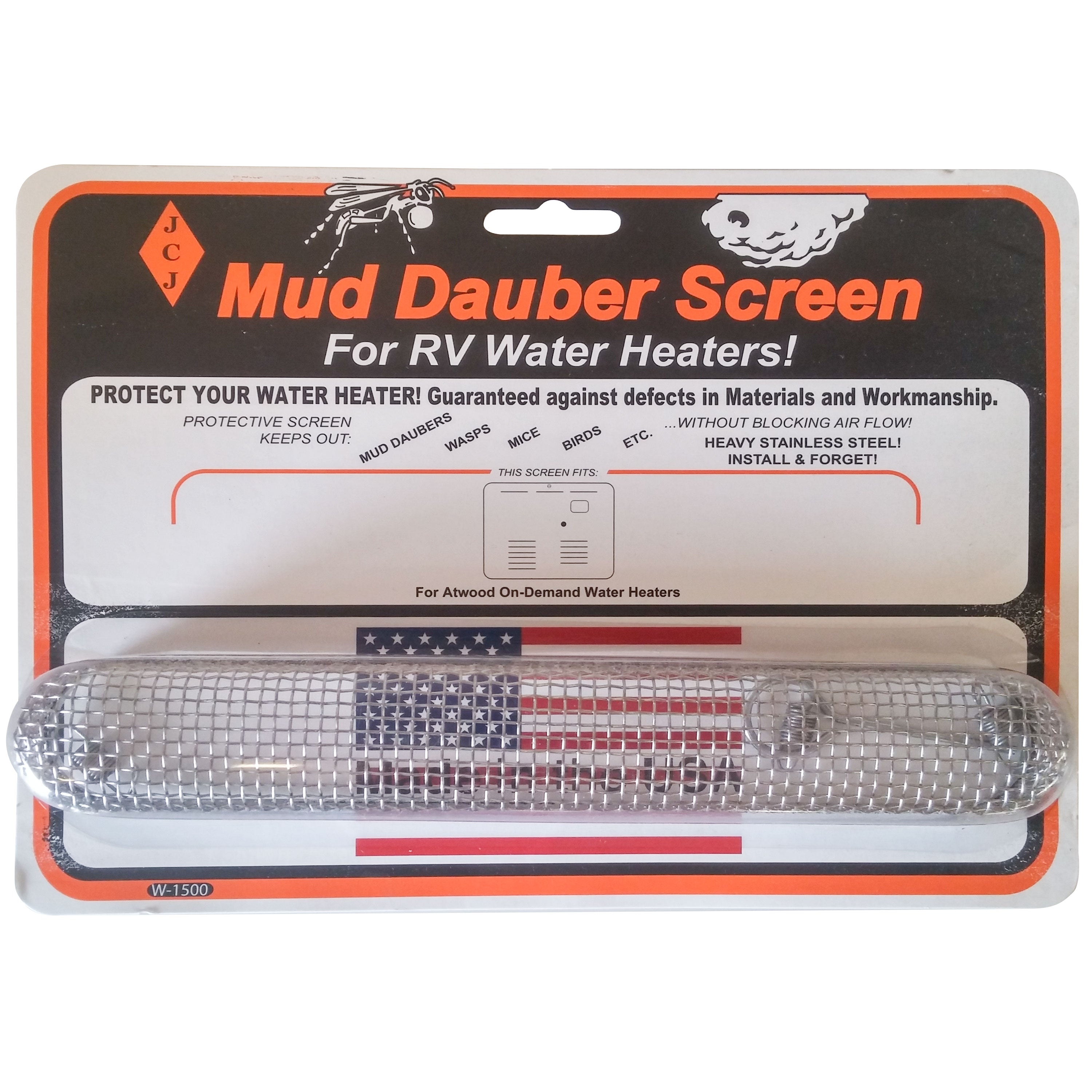 JCJ W-1500 Mud Dauber Screen for RV Water Heaters - Atwood RV On-Demand Water Heater