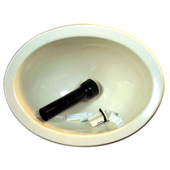 LaSalle Bristol 16 166PP Plastic Lavatory Sink Kit - Ivory, 12"X15"