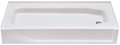 Better Bath WBC-5428 R-SPK White ABS Shower Pan - RH Drain