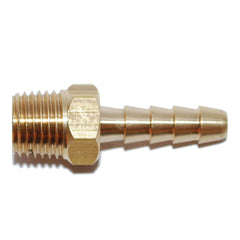 Attwood 14540-6 Universal Straight Brass Adapter - 1/4" Male NPT x 3/8" Barb
