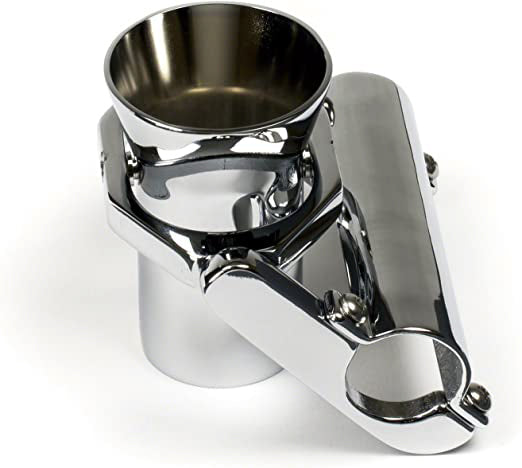 Whitecap S-1936CBLUE Heavy-Duty Chair Mount Brass Fishing Gimbal - 1" Tube