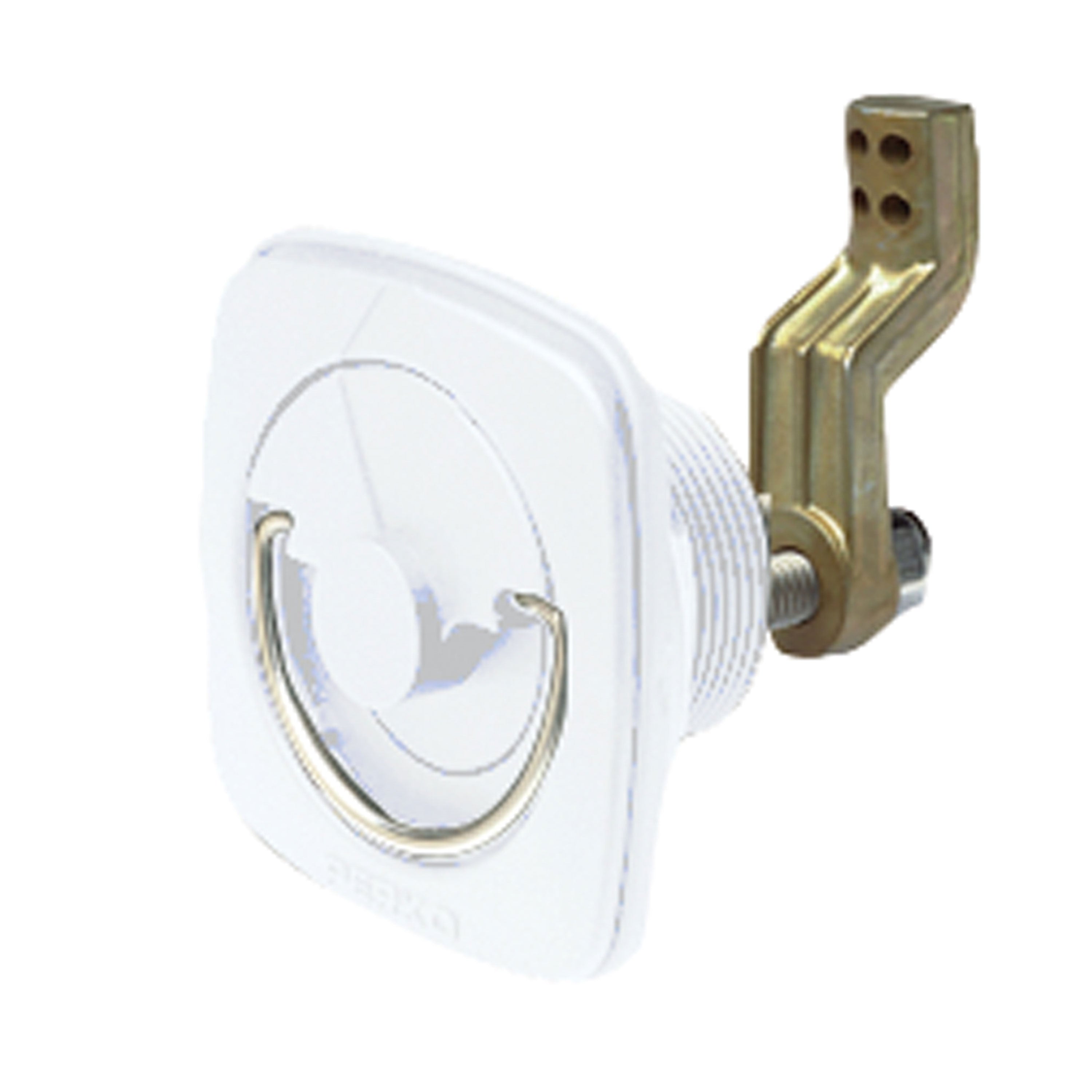 Perko 1082DP1WHT Flush Mount Latch - 3/8" to 3" Cam, White