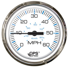 Faria 33850 Chesapeake Stainless Steel Tachometer (7000 RPM) with SystemCheck Indicator (Johnson/Evinrude Outboard) Gas - 4", White