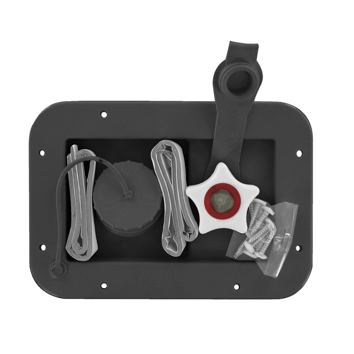 Valterra A01-2001BKVP Gravity/City Water Inlet - Black (Carded)