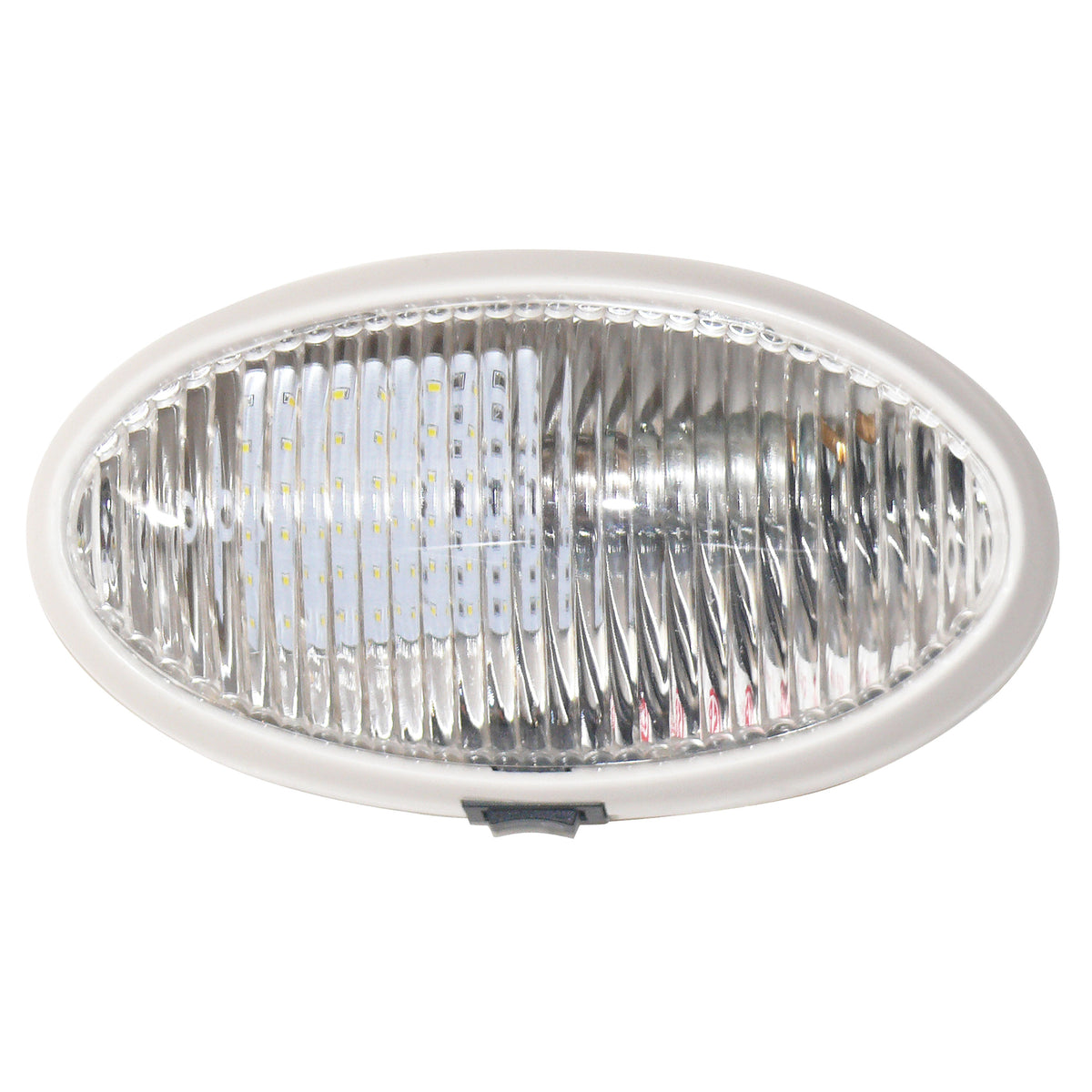 Diamond Group by Valterra DG52730VP Utility/Porch Light with On/Off Switch - 6", White, Oval