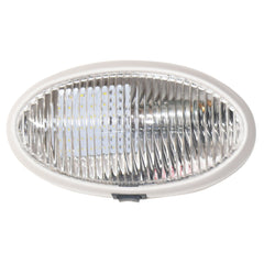 Diamond Group by Valterra DG52730VP Utility/Porch Light with On/Off Switch - 6", White, Oval