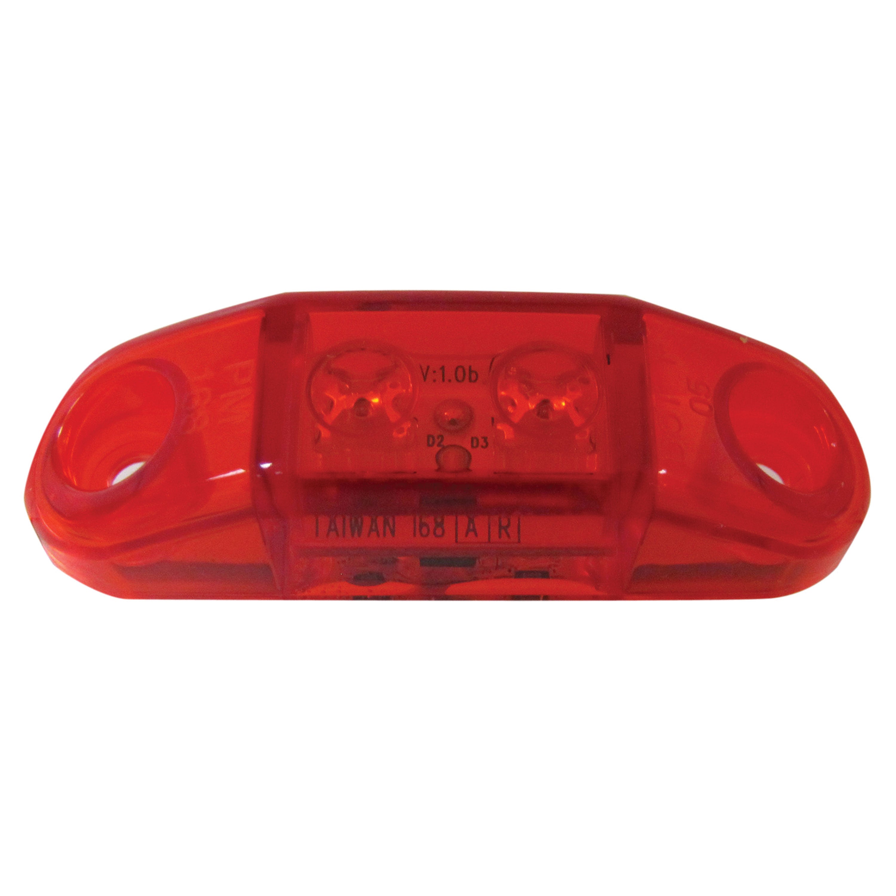 Peterson V168R 168 Piranha LED Slim-Line Mini Clearance/Side Marker Light - Red (Vis Pack)