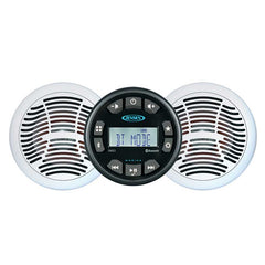 Jensen JMS3SPKG Marine AM/FM/USB Bluetooth Stereo System with (2) 6.5" Speakers