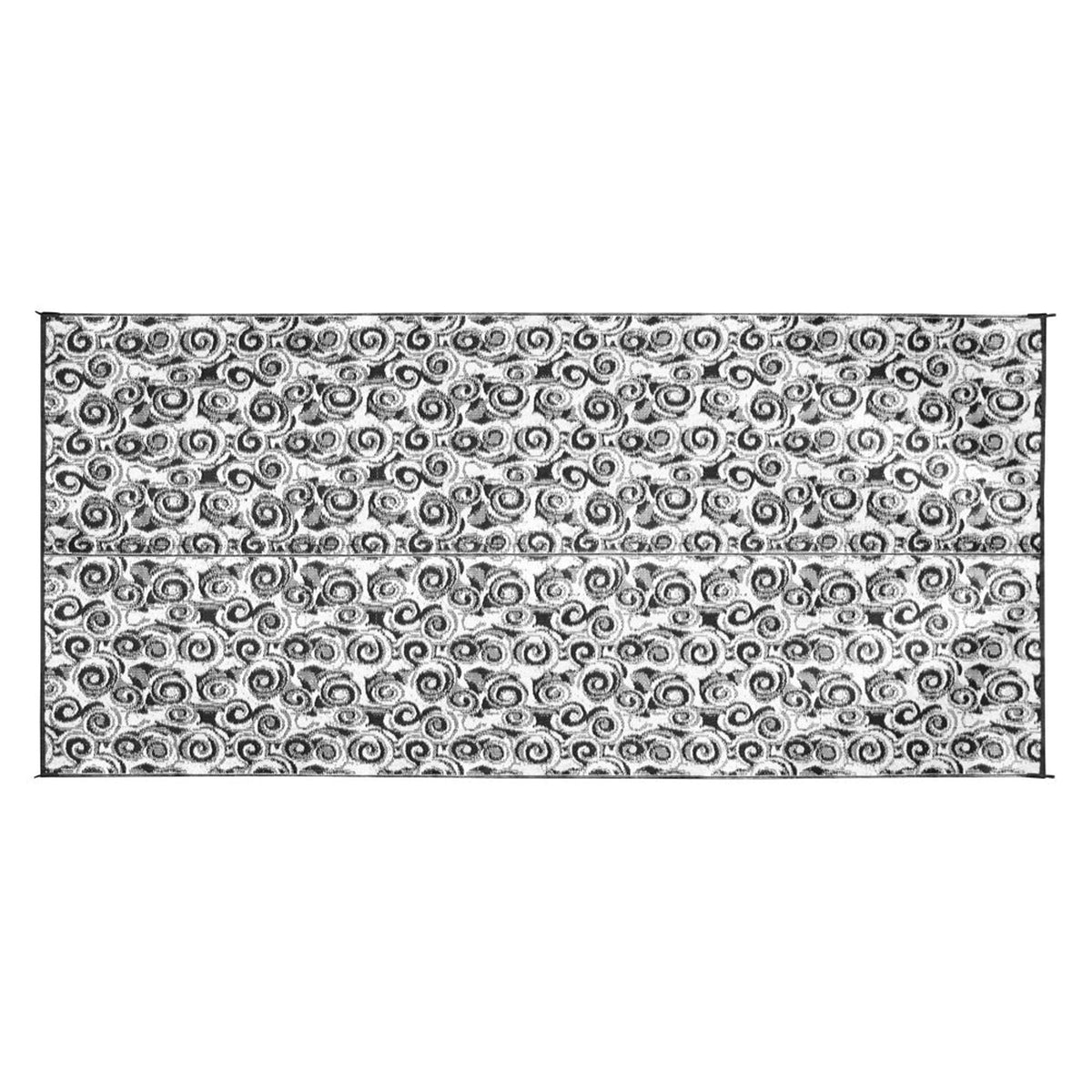 Camco 42843 Swirl Awning Leisure Mat - 8' x 16', Charcoal