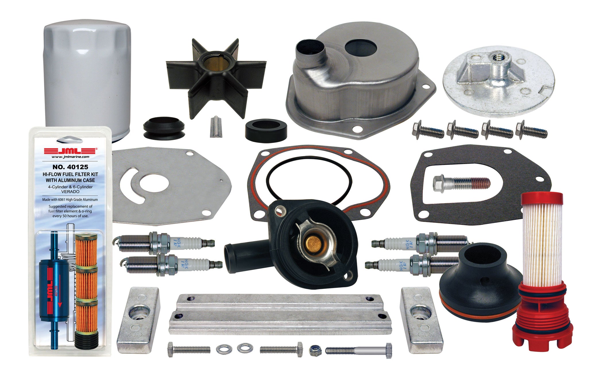 GLM 29620 Outboard Maintenance Kit for Mercury 135, 150, 175, 200 HP, 4-Cylinder, 4-Stroke Verado (1B311420 & Up)