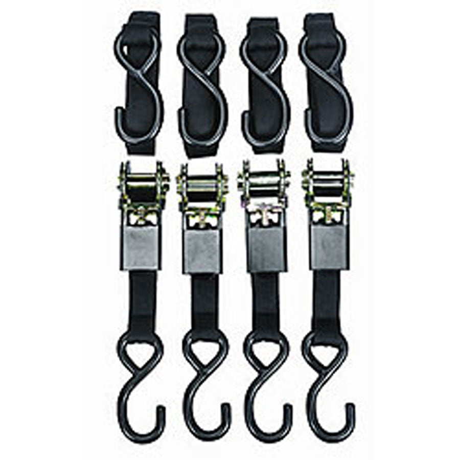 CargoBuckle F12636 Ratchet Tie-Down Value Pack - 1" x 15', 4 Pack