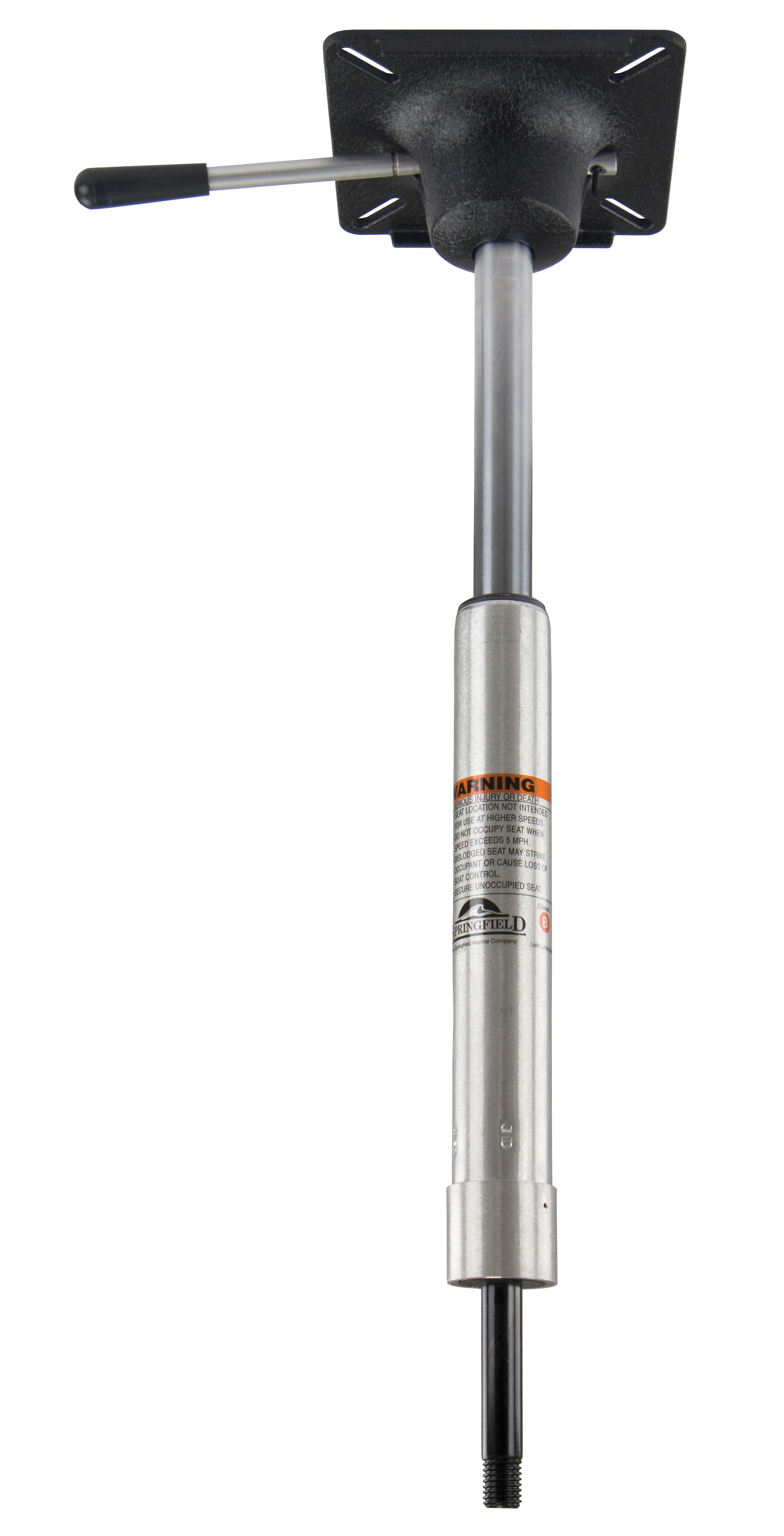 Springfield 1632012-A Power-Rise Threaded Pedestal for KingPin Bases - 16" to 22-3/8", Anodized Finish