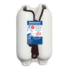 Taylor Made 310152P Fender Kit - 5" x 18", White with Black Rope