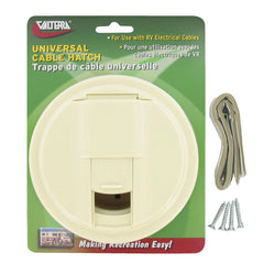 Valterra A10-2131VP Universal Round Cable Hatch - Colonial White