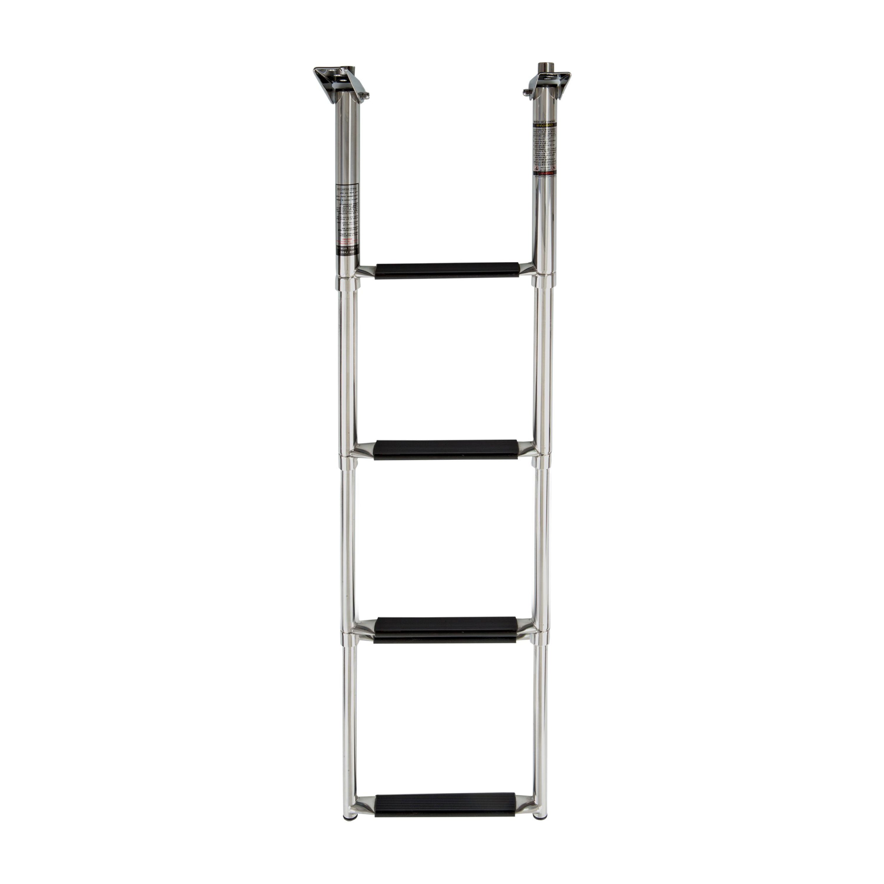 Whitecap S-1854 Stainless Steel Telescoping Swim Ladder - 4-Step