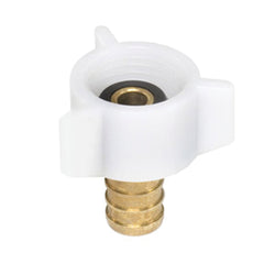 Flair-It 51177 Brass Swivel Adapter - 1/2" x 1/2" FPT SWV, Plastic Nut