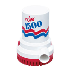 Rule 02 Higher Capacity Bilge Pump - 1500 GPH, 5678 LPH, 12V