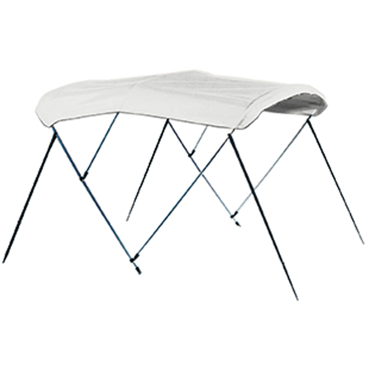 Carver 604WV Denim Backed Vinyl Canvas Bimini Top with Matching Storage Boot - Fits Frame 55604 (79"-84" W)