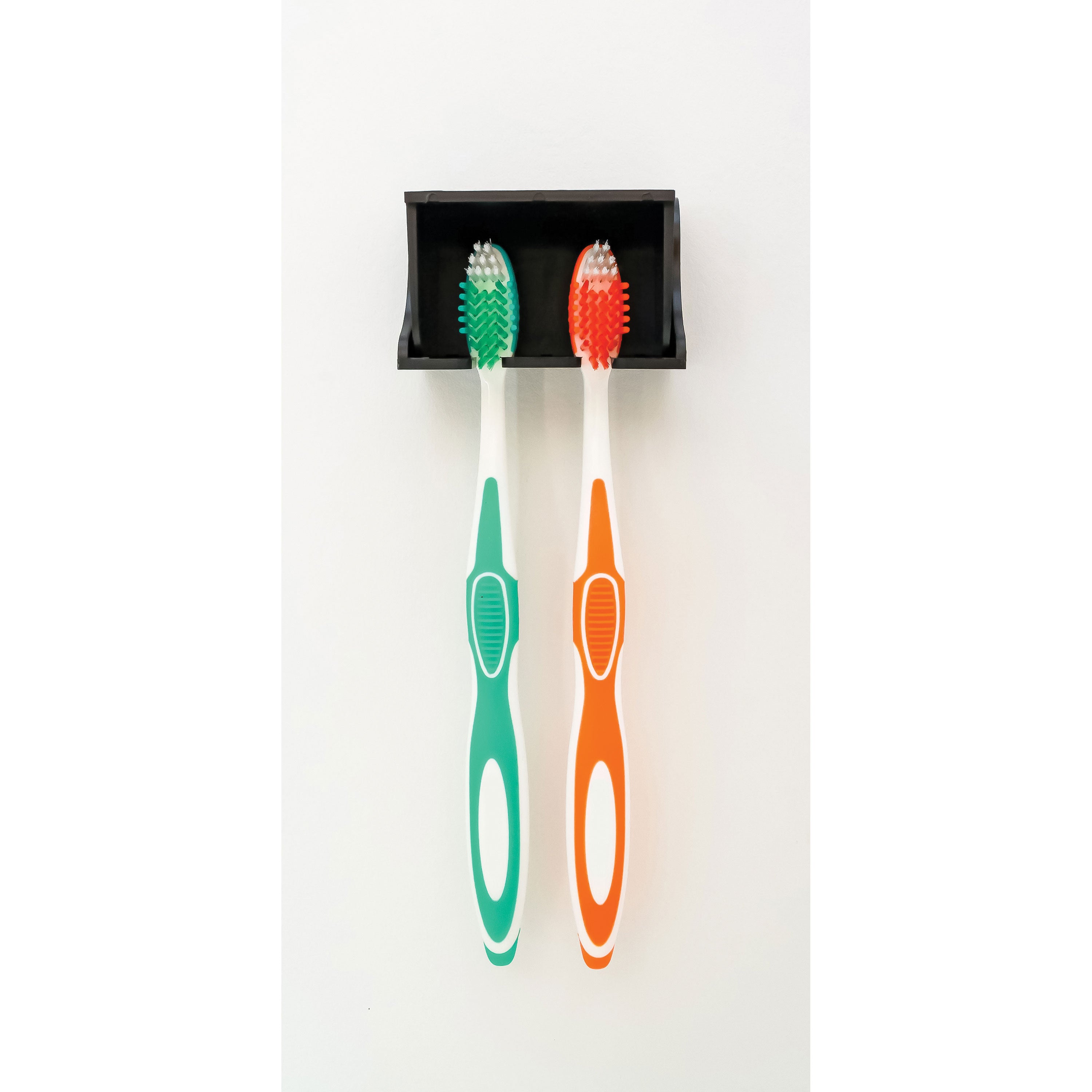 Camco 57202 Pop-A-Toothbrush - 2 Toothbrush Qty, Black