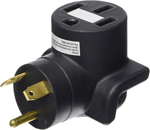 Voltec 16-00582 Heavy Duty 90Â° Molded Adapter - 30A M - 50A F