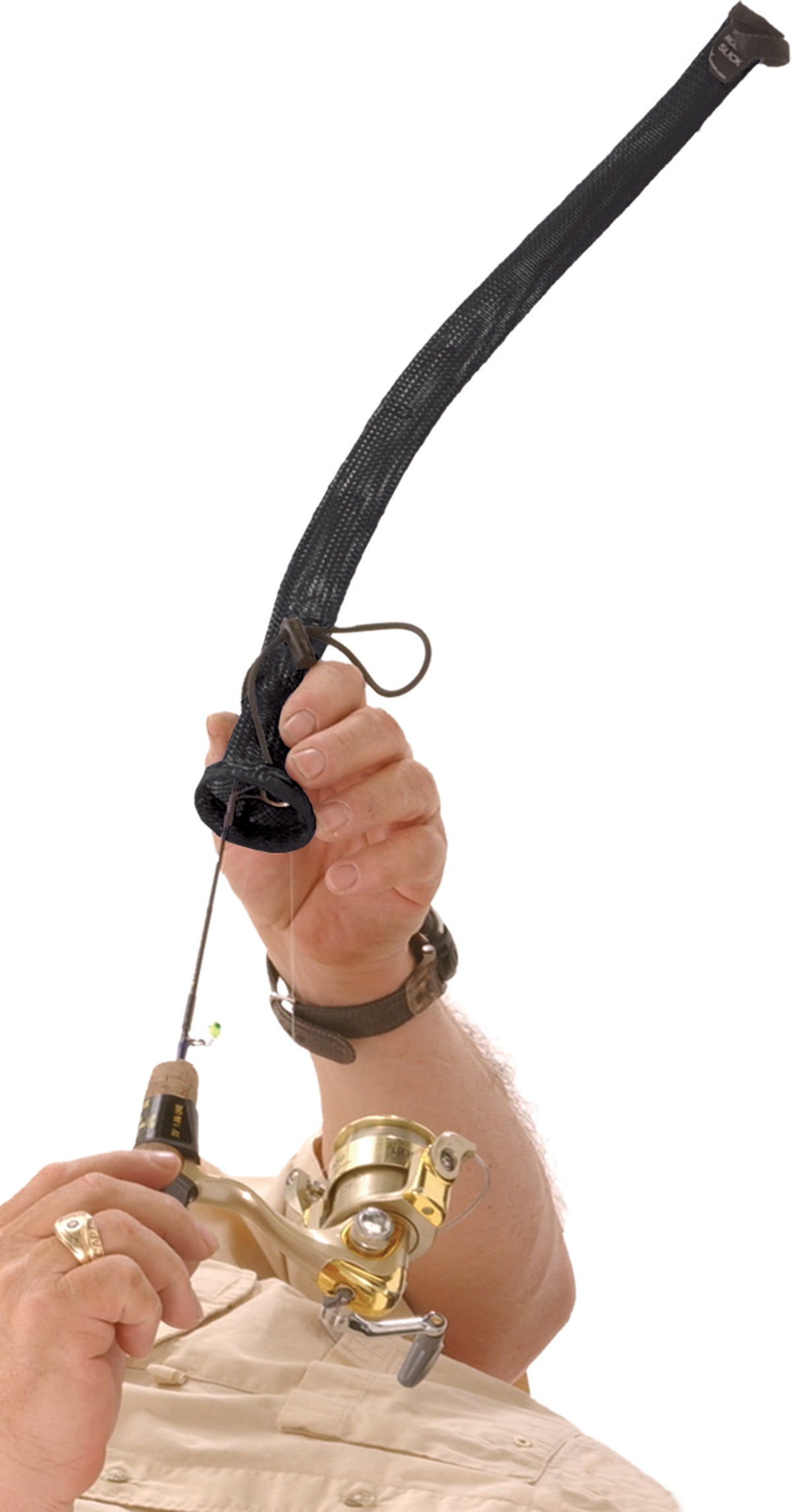 Clam 8837 Ice Rod Slick - Black, 2 Pack
