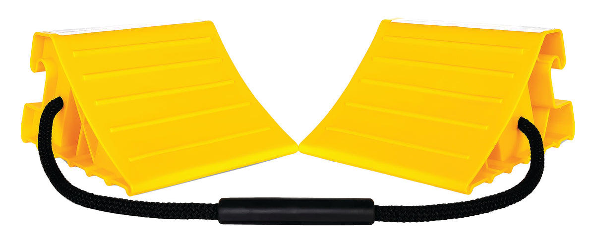 Camco 44478 RV Double Super Wheel Chock with Rope - Pack of 4