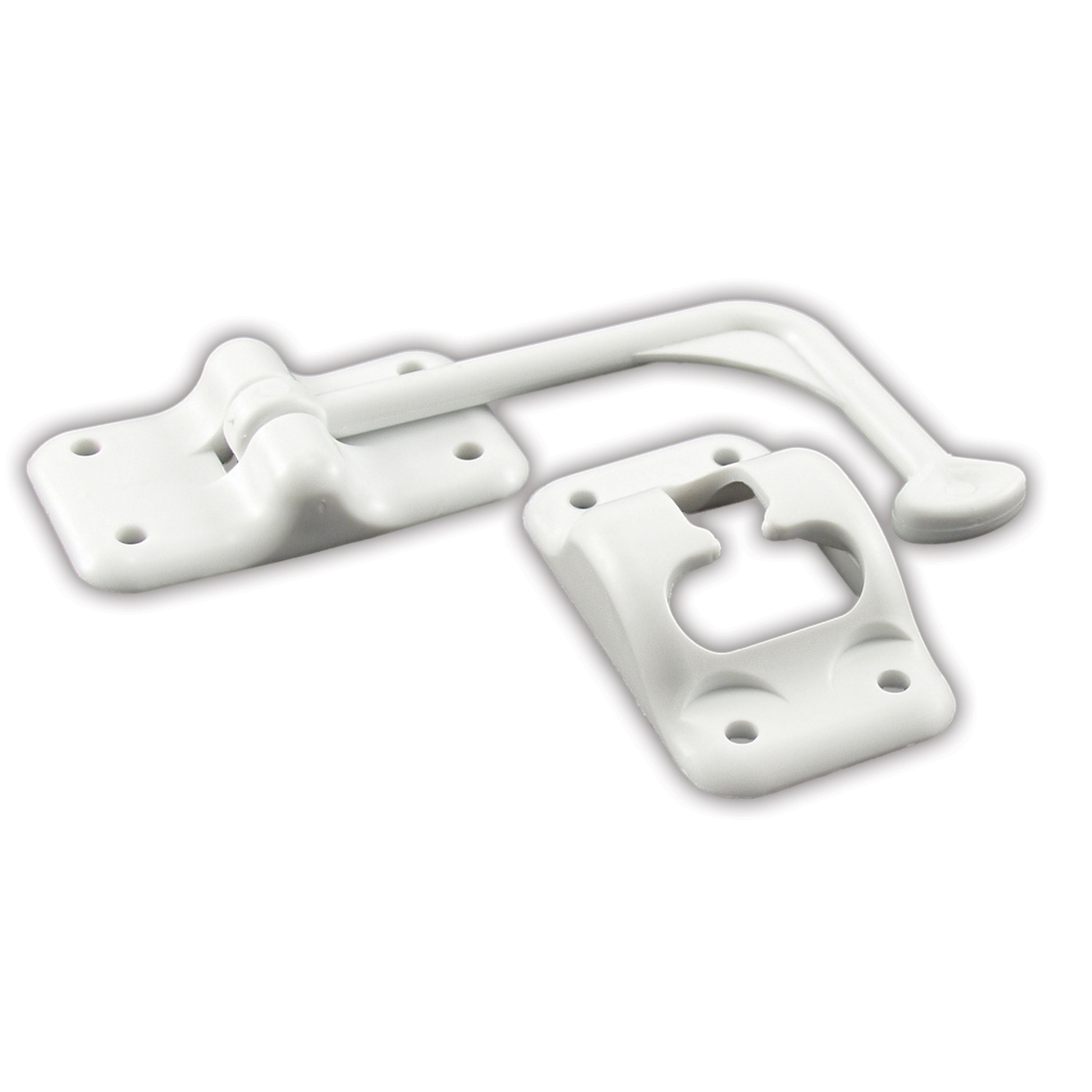 JR Products 10605 Plastic 90Â° T-Style Door Holder - Polar White, 6"