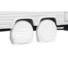 Classic Accessories 76280 Over Drive RV Wheel Cover - 33" to 36" Diameter x 9" Width, White
